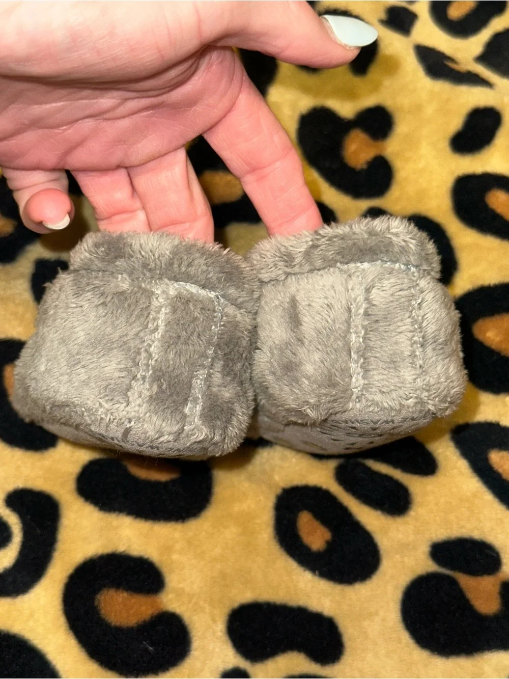 UGG Gray Baby Bixbee Crib Shoes